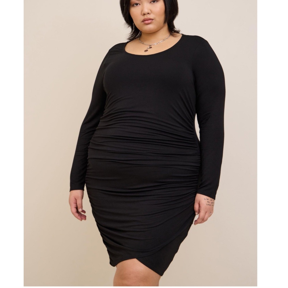 Plus Size Torrid Black Bodycon Dress NWT